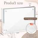 Handepo 30 Pack 5 x 7 Inch Clear Acrylic Picture Frames Double Sided Magnetic Photo Frames 20mm Thickness Frameless Desktop Display Freestanding for Bedroom Living Room Home Office