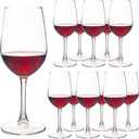 Wine Glasses Set of 12, 12 oz Red White Wine Glasses, Clear, Dishwasher Safe