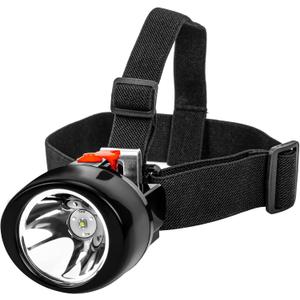 High Power Rechargeable Headlamp with One-Button Control, Long Range LED Miner Headlight, Adjustable Light Modes, Waterproof Head Torch for Camping, Hiking, Caving, Emergency Work Light (KL3.0LM(Red Button))