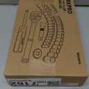 WORKPRO 39-Piece Drive Socket Set 1/ 4''3/ 8'', CR-V Metric and Imperial Sockets with Quick-Release Ratchet Wrench, Compact Sockets Set for Car Repair