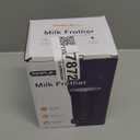 SIMPLETASTE Milk Frother, 4-in-1 Electric Milk Frother and Steamer, Automatic Warm and Cold Foam Maker and Milk Warmer for Latte, Cappuccinos, Dark Blue (Medium)