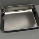 Sheet Pan,Cookie Sheet,Heavy Duty Stainless Steel Baking Toaster Oven Jelly Roll Deep Edge,Superior Mirror Finish, Dishwasher Safe (7.9 * 9.85 * 2 inches)