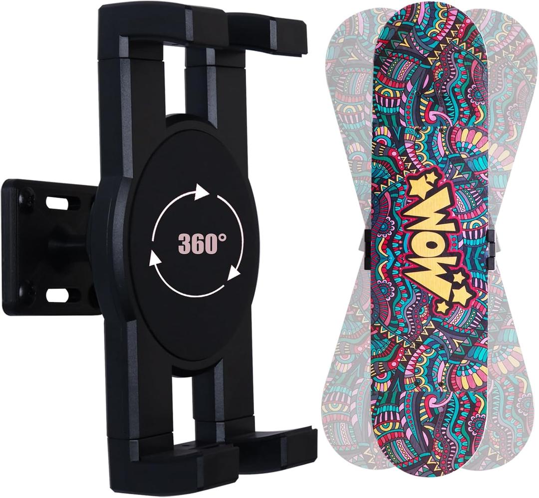 Skate deck wall mount,360 rotatable skateboard wall mount,Floating Display Hanger Grab,suitable for any skateboarder. (1 set)