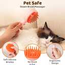 Steam Cat Brush, 6-in-1 Dog Brush Spritz Defur Comb with Pet Waterless Shampoo, Steamy Skin Friendly Deshedding Grooming Tool, Suitable for Shedding & Haired Pets, Pet Supplies Accessories, Pink