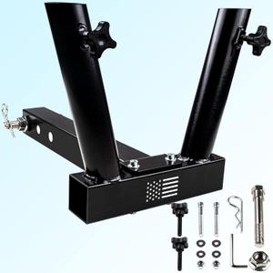 (2025 New) US Flag Hitch Mount Flagpole Holder Flagpole Hitch Flag Pole Universal Flag Hitch Mount for All 2 Receiver, Fit for Jeep SUV RV Pickup Truck Camper Trailer