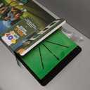 TOY Life 4-in-1 Golf Putting Mats for Outdoor and Indoor Practice with Path Feedback, 4 Replaceable Turf Swing Mats for Chipping Training with Putting Mat