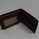 Mens Wallet with AirTag holder,Genuine Leather Bifold Wallets for Men RFID Blocking With 2 ID Window and 12 Cards Holders Gift Box (Coffee Brown)