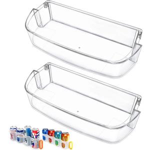[Upgraded]WPW10710203 Refrigerator Door Bin Shelf Replacement Compatible With Kenmore Whirlpool Refrigerator Door Shelf Replace W10710203 PS11757236 AP6023888 W10451871 WRS571CIDM01 WRS588FIHZ04 2PACK