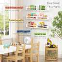Harwaya Large Nursery Book Shelves Wall Mounted for Kids Room, White Floating Nursery Bookshelf for Baby Girls Boys Bedroom, Toddler Kid Book Shelf for Classroom Library (32 Inch Long Set of 3)