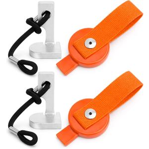 Hicarer 4 Pcs Trailer Brake Lockout Key Set - 2 Manual & 2 Magnetic Surge Brake Lockout Keys, Compatible with Most Boat, Rv, Standard SAE Size