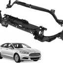 ALMULOO Radiator Mount Core Support & Upper Tie Bar Compatible With 2013-2016 Ford Fusion Replacement for DS7Z8A284A DS7Z16138B Upper Rad Support Bracket Brace Frame Assembly Crossmember Panel
