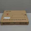 Unicook Pizza Stone, Heavy Duty Cordierite Pizza Pan for Oven and Grill, Thermal Shock Resistant Baking Stone for Bread, 15 X 12 Inch Rectangular, 6.8 lbs