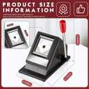 Gisafai Passport Photo Cutter 50 x 50 mm Picture Manual Square Punch Die Cutter Table Top Metal ID Pictures Cards Stamp Die Punch Tool for U. S. Office Home School Supplies