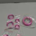 Savadicar CKT02 Billet Aluminum Control Knob Trim Sets, Headlight/4WD/HVAC Climate Control Knob Bezels, Air Conditioner/Radio Switch Cover for 20212025 Ford Bronco Sport, Interior Accessories, Pink