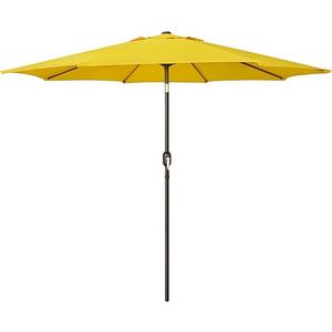 Blissun 9' Outdoor Patio Umbrella, Outdoor Table Umbrella, Yard Umbrella, Market Umbrella with 8 Sturdy Ribs, Push Button Tilt and Crank, Yellow Blissun 9' Outdoor Patio Umbrella, Outdoor Table Umbrella, Yard Umbrella, Market Umbrella with 8 Sturdy Ribs, Push Button Tilt and Crank, Yellow