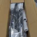 52" Ceiling Fan with Remote Control No Lights, Modern Reversible DC Motor Indoor Outdoor 3 Blades Ceiling Fans for Patio Bedroom Living Room (Black)