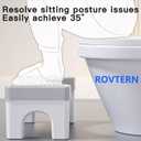 6.7 Inch Step Stool,ROVTERN Portable Plastic Foot Stool,ROVTERN Non-Slip Potty Stool for Bathroom