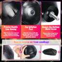 2 Boxing Speed Ball Universal 8mm Screw Replaceable Spare Sandbag with Ball Pump for Dynamic and Enduring Training SessionsBlack
