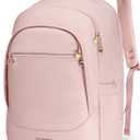LIGHT FLIGHT Travel Laptop Backpacks for Women, 17.3 inches Laptop Backpack with USB Charging Hole, Water Resistant College Bookbag, Large Capacity Computer Backpacks for Work, Pink