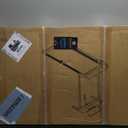 Walking Pad Treadmill with Handle Bar, Compact Portable Treadmills for Home Small, Electric Walking Pads with Handles, 3.5HP Quiet and LED Display, 400 LBS Capacity (Black 1)