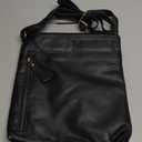 Leather Crossbody Bags for Women - Ladies Sling Handbags - Medium Cross body Purses Handbags - Purses For Women (Black Washed)