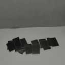 Patelai Blank Metal Business Cards Thickness 0.8 mm Metal Laser Engraving Cards for House Office Customer DIY Gift Plate Invitations, 86 x 54 Mm, Black(50 Pcs)