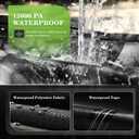 2 x UIRWAY Fire Pit Cover 44 Inch Round, Waterproof Outdoor Fire Pit Cover, 600D Heavy Duty Oxford Fabric Firepit Cover with PVC Coating, Strong Tear & Windproof Patio Fire Pit Table Cover, Black