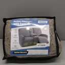 TAOCOCO Loveseat Recliner Cover with Middle Console, Stretch Loveseat Cover for 2 Seat Recliner Couch, Jacquard Reclining Sofa Covers Loveseat Slipcover Furniture Protector, Pale Brown