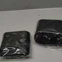 Ginsco 2 Pack Mini Car Can with Lid, Small Car Garbage Can, Cute Leakproof ABS Bin, Cars Accessories for Interior, Garbage Bin for Car, Home, Office with 120pcs Bags Black