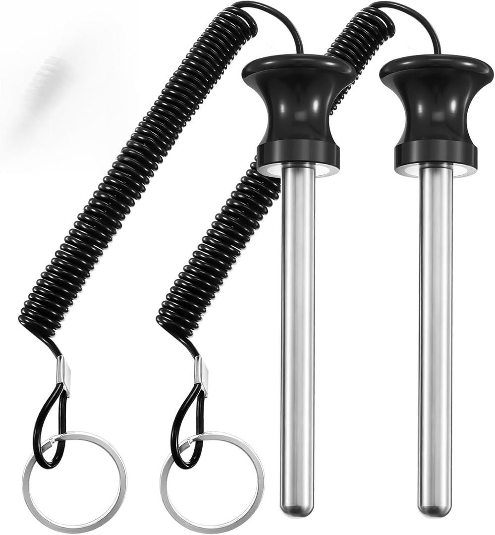 Lasnten Weight Stack Pin Magnetic Universal Gym Weight Pin 0.4 inch Drop Set with Pull Rope for Plate Apertures Above 10.5 mm Heavy Duty