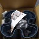 Strawberry Vertical Planter Tower Garden 2 Pack, 6 Tiered Stacking Planter with Support Pole, Stackable Herb Planter Indoor Outdoor Dark Grey