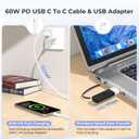 Basesailor Magnetic Charger Adapter for Apple Watch 11 10,5W USB C Wireless Charger Dock,Multi Charging Kit with Type C Cable & USB A Converter for iWatch Series 9 8 7 SE Ultra,42 46 44mm, Silver