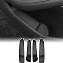 Shademax 4PCS Door Organizer Insert Tray for Tesla Model 3 Highland 2024 2025 2026 Door Side Storage Box for Tesla Model 3 Highland Accessories Front and Rear Slot Pockets Protector TPE Material