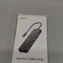 Acer USB C Hub 4 Ports, Multiple USB 3.0 Hub, USBC Splitter for Laptop with TypeC Power Port, Extender for Type C Port Laptop, PC, Desktop and More (USB-C, 2ft)