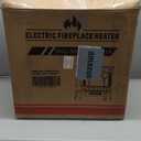 ZAFRO Freestanding Electric Fireplace Stove with Realistic Flame, 5100 BTU Electric Fireplace Heater with Retro Design, 1000W/1500W, Dual Safety Protection for Living Room, Bedroom (23 inch Standard)