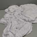 Rectangular Fitted Events Stretch White Table Covers Washable Spandex Spring Tablecloth Protector for Party, Wedding, Cocktail, Banquet, Festival