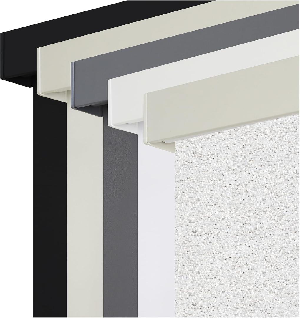 SUNOFF Cordless Blackout Roller Shades Blinds for Windows Free-Stop,Pull Down Room Darkening with Valance,Thermal Insulated Woven Fabric Window Door Blinds for Home,Office,Linen 25" W x 72" L