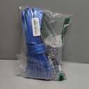 3/16" Synthetic Winch Rope Kit, 3/16 In x 50 Ft 8500LBs Strength ATV Winch Rope Line with Steel Hook, Fairlead, Rubber Stopper, Protecting Sleeve and Thimble, Suitable for ATV, SUV, Vehicle (Blue)