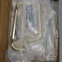 10 Pack 3-3/4 Inch Cabinet Pulls Brushed Brass Kitchen Cabinet Handles Zinc Alloy Drawer Pulls Solid Cabinet Hardware