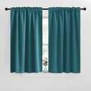 NICETOWN Blackout Curtain Panels Window Draperies - (Sea Teal Color) 34-Inch Wide x72-Inch Long, 2 Pieces, Home Decoration Light & Noise Reducing Window Covering Room Darkening Drapes for Bedroom