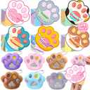 BainGesk Valentines Day Gifts for Kids School, 24 Pack Soft Paw Plush Keychains with Gift Boxes, Ideas Valentines Day Gifts for Kids Classroom, Exchange Gifts for Girls Boys, Valentine Party Favors