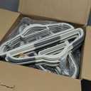 60 Pack Heavy Duty Plastic Hangers, Non Slip Clothes Hangers with Rubber Pads and 360 Hook - Thin Space Saving Hanger, Closet Organizer for Shirt, Pants, Suit, Skirt,Coat - Gray