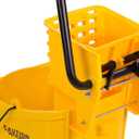 SPARTA Commercial Mop Bucket with Side Press Wringer, Floor Cleaning Essentials for Commercial and Home Use 26 Quart Capacity, 1 Count, Yellow