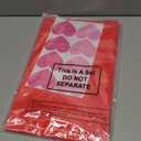 Gueevin 16 Pcs Large Valentine's Day Decor Jumbo Valentine's Love Letter Backdrop DIY with Heart Sticker 9.84 x 15.75 Inches Red Love Letter Wall Ornament for Room Galentine's Day Wedding