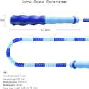 Jump Rope for Kids Girls and Boys, Soft Beaded Jump Ropes, Adjustable Skipping Rope, Tangle-Free Segmented Rope for Kid and Women Men Adults Exercise, Keeping Fit, Training - 9.2Ft (4Pack-PGBP)