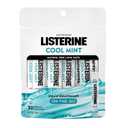 Listerine On-The-Go Cool Mint Alcohol Free Mouthwash Packets, Oral Rinse in Individual Packets Kills Bad Breath Germs, Less Intense Taste, Cool Mint Flavor, Mini Travel Size, 0.33 fl oz., 30 Pack