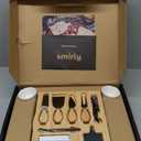 SMIRLY Charcuterie Boards Set - Large Bamboo Cheese Board Set - House Warming Gifts New Home, Wedding Gift for Couple, Bridal Shower Gift, Birthday Gifts for Women