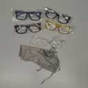 Eyekepper 5-pack Oversized Reading Glasses Square Large Frame Readers for Men and Women +2.00