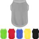 Elevate Your Dog's Fashion Quotient with Colorful and Breathable Sleeveless Cotton Shirts! Perfect Pet Apparel for Small to Medium Dogs Black L