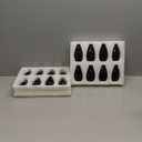 Modern Black Small Ceramic Vase Set of 16 for Living Room Bedroom 4.13'' Minimalist Fresh Flower Vases for Home Decor Office Fireplace Centerpieces Nordic Style Gift for Fake Plant 16 Pack